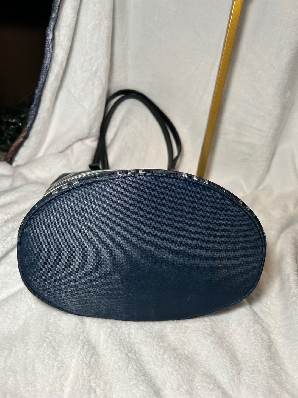 405. Vintage Burberrys Blue Label Blue Nova Check Bucket - Picture 6 of 9